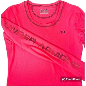 Under Armour Neon Pink All Season Fitted Top